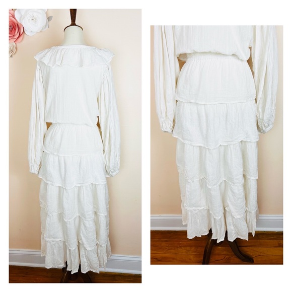 New! Rare JEN’S PIRATE BOOTY Moon Maxi Ruffled Midi Dress - Picture 11 of 12